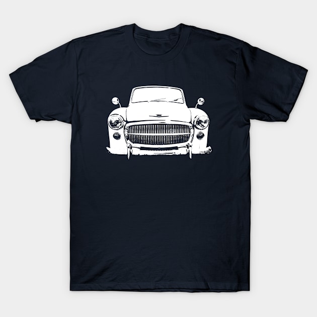 Hillman Minx Mk VIII 1950s classic car white T-Shirt by soitwouldseem